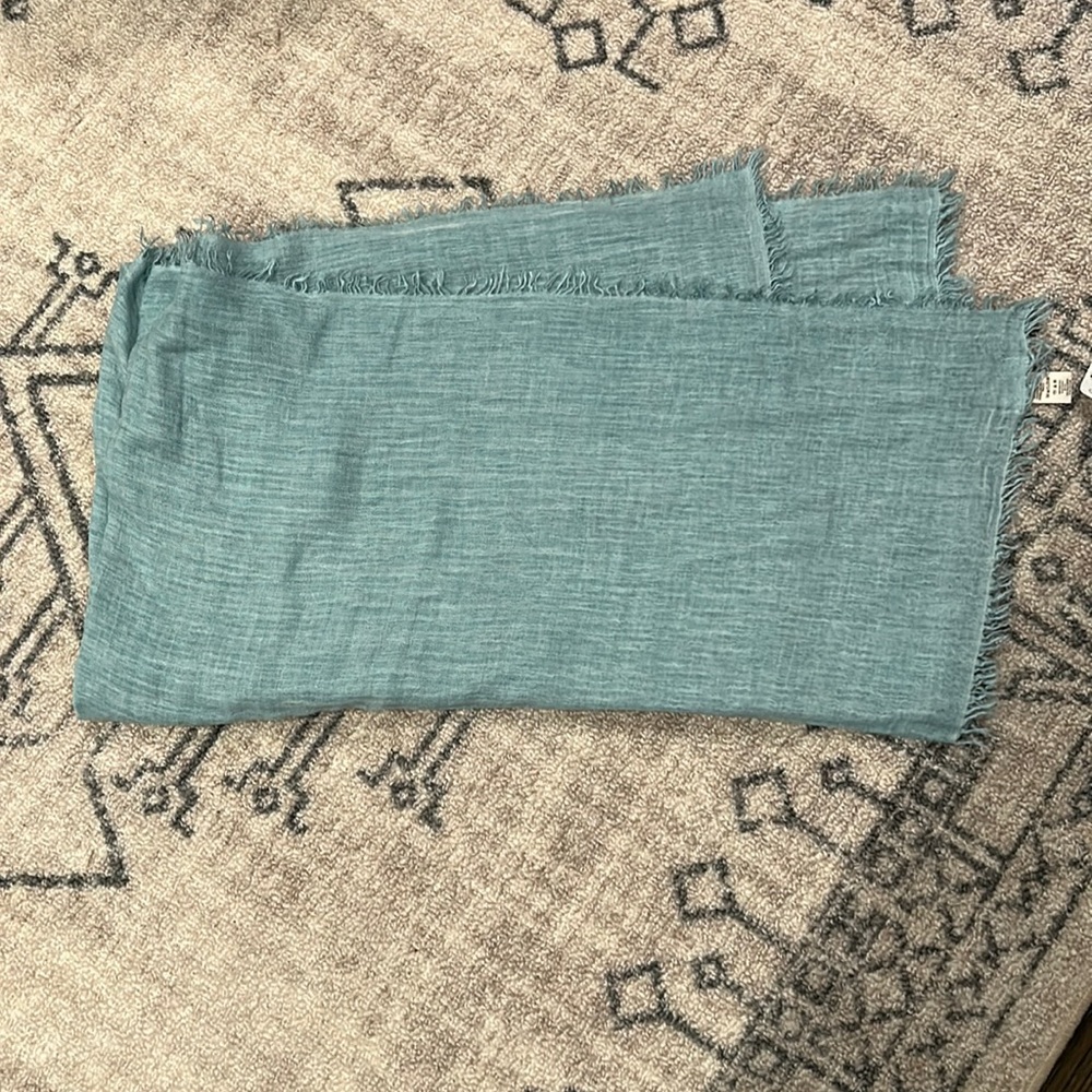 Free people Sun washed scarf in turquoise